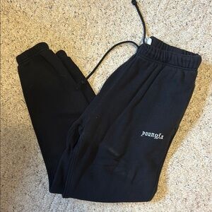 Men’s YoungLA Black Sweatpants Size XL